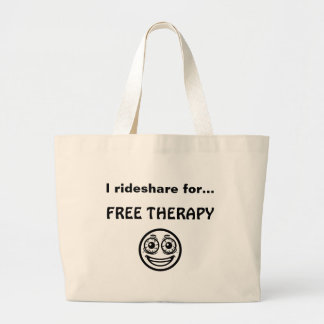 Funny Rideshare Driver Tote Bag Gig Economy Spaß Jumbo Stoffbeutel