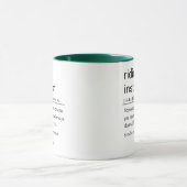 Funny Riding Instructor Definition Tasse (Zentrum)