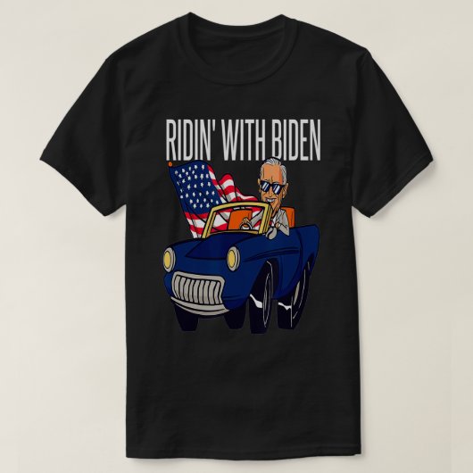 Funny Riding mit Joe Biden 4. Juli USA Flag C T-Shirt (Design vorne)