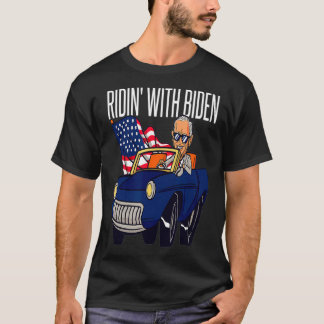 Funny Riding mit Joe Biden 4. Juli USA Flag C T-Shirt