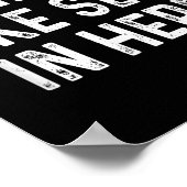 Funny riecht wie hier offensiver erwachsener Humor Poster (Ecke)