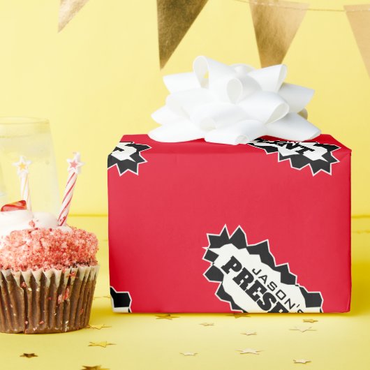 Funny Rihole Design personalisiert Urlaub Geschenkpapier (Geburtstagsparty)