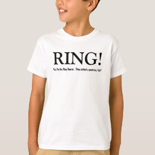 Funny Ring Bearer Anpassbare Hochzeitsfeier Shirt