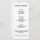 Funny Ring Finger Bachelorette Wochenende Ausflug Einladung (Rückseite)