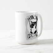 Funny Riot Purrul Girl Punk Cat Design Kaffeetasse (VorderseiteRechts)
