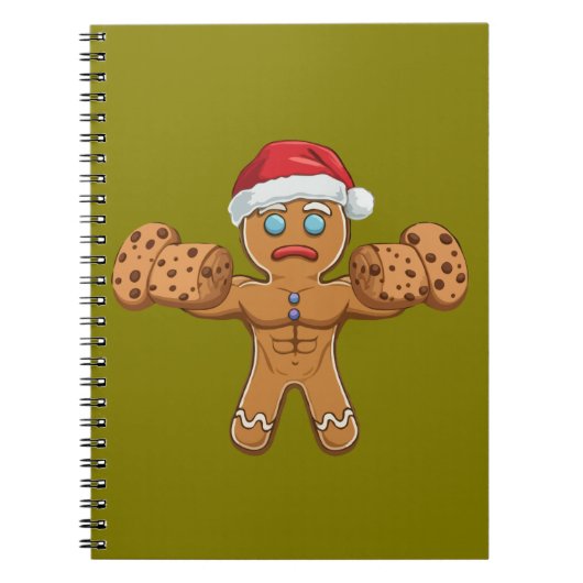 Funny Ripped Gingerbrot Mann Weihnachten Notizblock (Vorderseite)