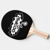 Funny ripped hole Tischtennis pong paddle Schläger (Seitenansicht)