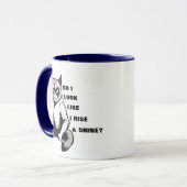 Funny Rise & Shine Grumpy Cat Morning Kaffee Spaß Tasse (Vorderseite Links)