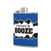 Funny riss holecustom Geburtstagsgeschenk angesagt Flachmann (Links)