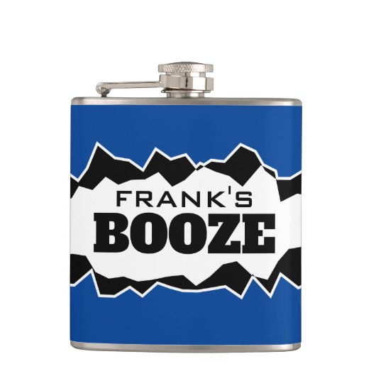 Funny riss holecustom Geburtstagsgeschenk angesagt Flachmann (Vorderseite)