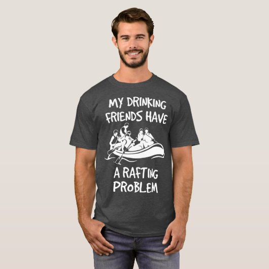 Funny River Rafting für Biertrinker Freunde T-Shirt (Vorne ganz)