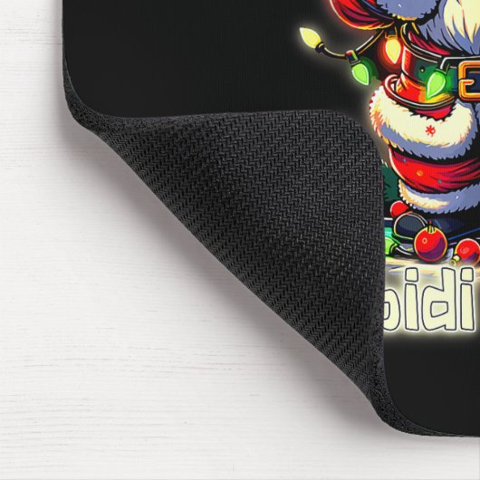 Funny Rizz Santa Claus Dabbing Christmas Skibidi R Mousepad (Ecke)
