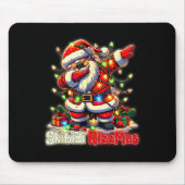 Funny Rizz Santa Claus Dabbing Christmas Skibidi R Mousepad (Vorne)