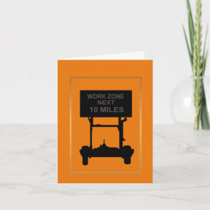 Funny Road of Life-Ermutigung Grußkarte Karte