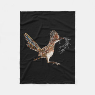 Funny Roadrunner Scorpion Road Runner Bird Hunter Fleecedecke