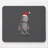 Funny Robot Christmas Graphics Lights Lover Long S Mousepad (Vorne)