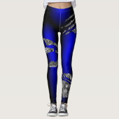 Funny Robot Girl Leggings Halloween Costume Pants (Vorderseite)