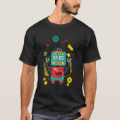 Funny Robot Juggling Tools Roboter T-Shirt (Vorderseite)