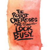 Funny Robot Overlords Tasse