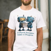 Funny Robot Parents Baby Ankunft Shirt