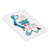 Funny Robot Repair Man Magnet (Rechte Seite)