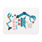 Funny Robot Repair Man Magnet (Horizontal)