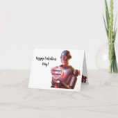 Funny Robot Themed Valentinstag Card Karte (Vorderseite)
