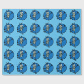 FUNNY ROBOT WRAPPER PAPIER GESCHENKPAPIER (Flach)