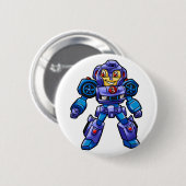 Funny Roboter Cartoon | Robot Car |Farbe wählen Button (Vorne & Hinten)