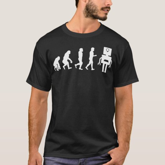 Funny Roboter Machine Learning AI Evolution Robote T-Shirt (Vorderseite)