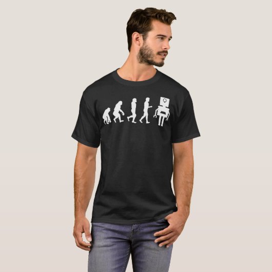 Funny Roboter Machine Learning AI Evolution Robote T-Shirt (Vorne ganz)