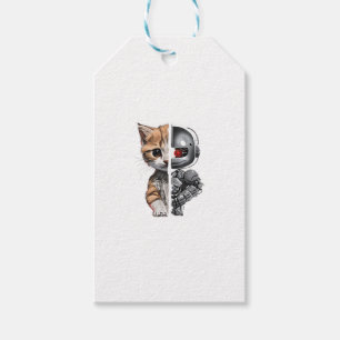 Funny Robotics Animal Lover Cat Robots Graphic Eng Geschenkanhänger