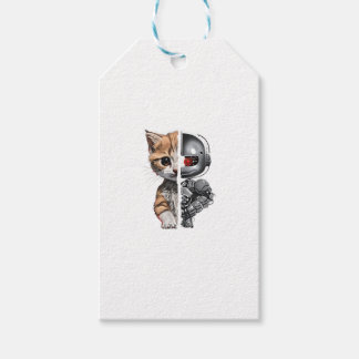 Funny Robotics Animal Lover Cat Robots Graphic Eng Geschenkanhänger