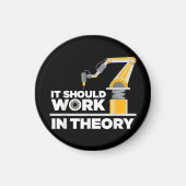 Funny Robotics Art for Men Kids Robot Robotics Eng Magnet (Vorne)