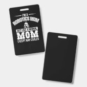 Funny Robotics Mama Robot Engineer Mama Gift Ausweis (Vorder- & Rückseite)