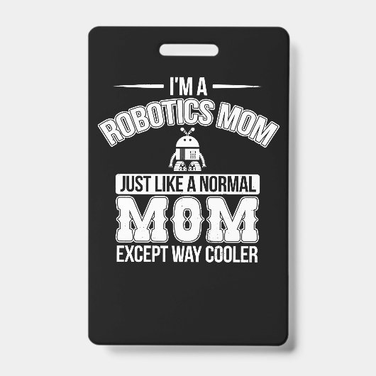 Funny Robotics Mama Robot Engineer Mama Gift Ausweis (Vorderseite)