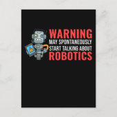 Funny Robots Zitat Boys Girls Robot Postkarte (Vorderseite)