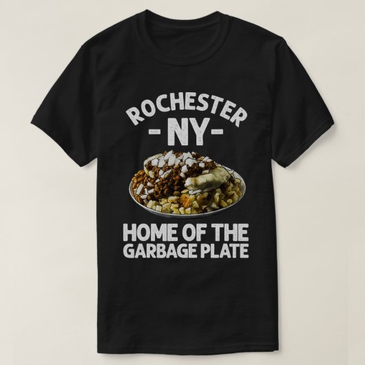 Funny Rochester NY Garbage Plate Geschenk Cool New T-Shirt (Design vorne)