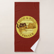 Funny Rock and Roll Music Cats and Electric Guitar