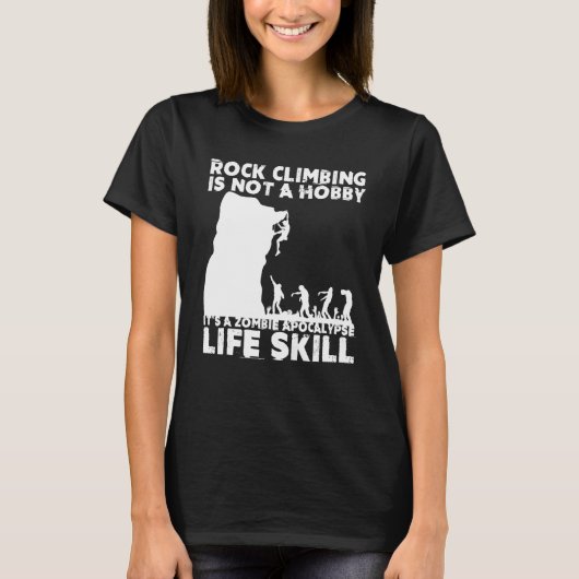 Funny Rock Climber Geschenk für Männer Frauen Cool T-Shirt (Vorderseite)