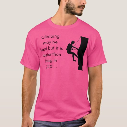 Funny Rock Climbing Aktiv T-Shirt (Vorderseite)