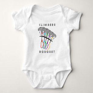 Funny Rock Climbing Bouquet Baby Strampler