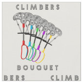 Funny Rock Climbing Bouquet Stoff (Nahaufnahme)