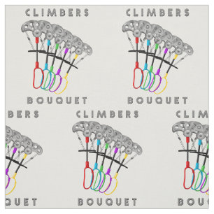 Funny Rock Climbing Bouquet Stoff