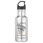Funny Rock Climbing Bouquet Trinkflasche (Vorderseite)