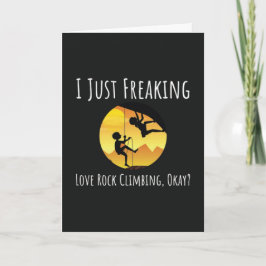 Funny Rock Climbing Cards Climber Friend Coworker Karte
