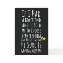Funny Rock Climbing Cards für Teen Girls Party