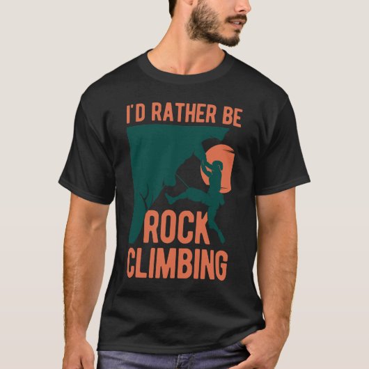 Funny Rock Climbing T-Shirt (Vorderseite)