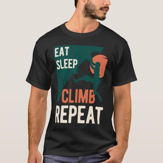 Funny Rock Climbing T-Shirt (Vorderseite)