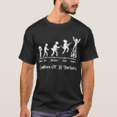 Funny Rock Gitarrist Evolution: Strichmännchen T-Shirt (Vorderseite)
